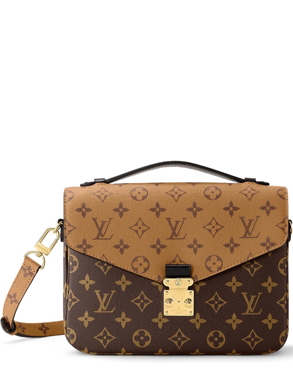 Like New!Louis Vuitton Monogram Pochette Metis Crossbody Bag in Monogram Reverse